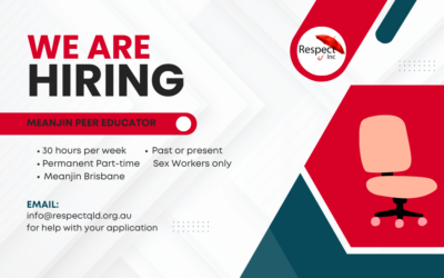 We’re Hiring – Peer Educator Meanjin (Brisbane) – 30 hrs/week