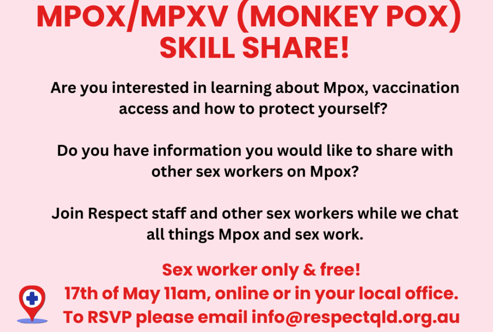 Mpox info for Sex Workers – updated April 2023