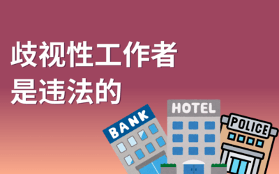 歧视性工作者是违法的