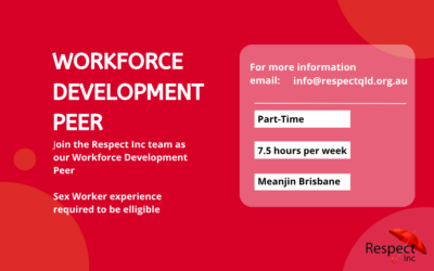 We’re Hiring – Workforce Development Peer Meanjin/Brisbane 7.5 hours per Week